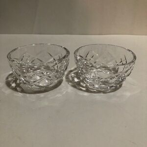 Pair of Waterford Crystal Mini Sugar Bowls